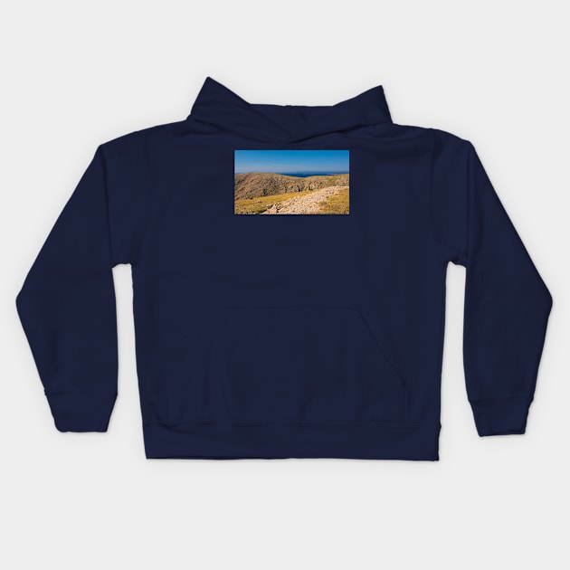 Landscape Near Stara Baska, Krk, Croatia Kids Hoodie by jojobob